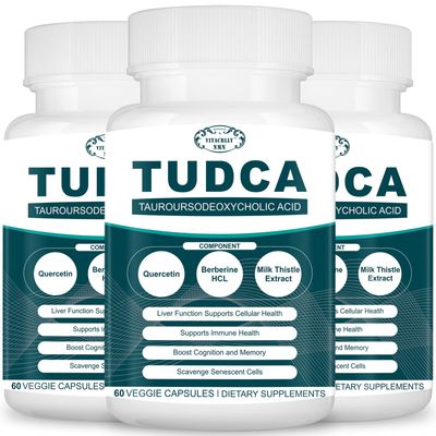 VITACRLLYNMN 2200MG TUDCA Liver Supplements - Bile Salts Supplement Complex for Liver Detox &amp; Cleanse, Gallbladder Cleanse, Digestive Health 180 Capsules