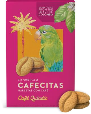 Cafe Quindio Coffee Cookies Cafecitas 7 Ounce Box 200g - Approximately 44 Cookies