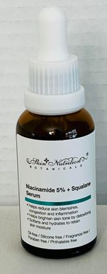 Skin Nutrition Facial Serum That Brightens Dull skin with Niacinamide 5 Squalane Serum is Oil-Free, and Fragrance-Free