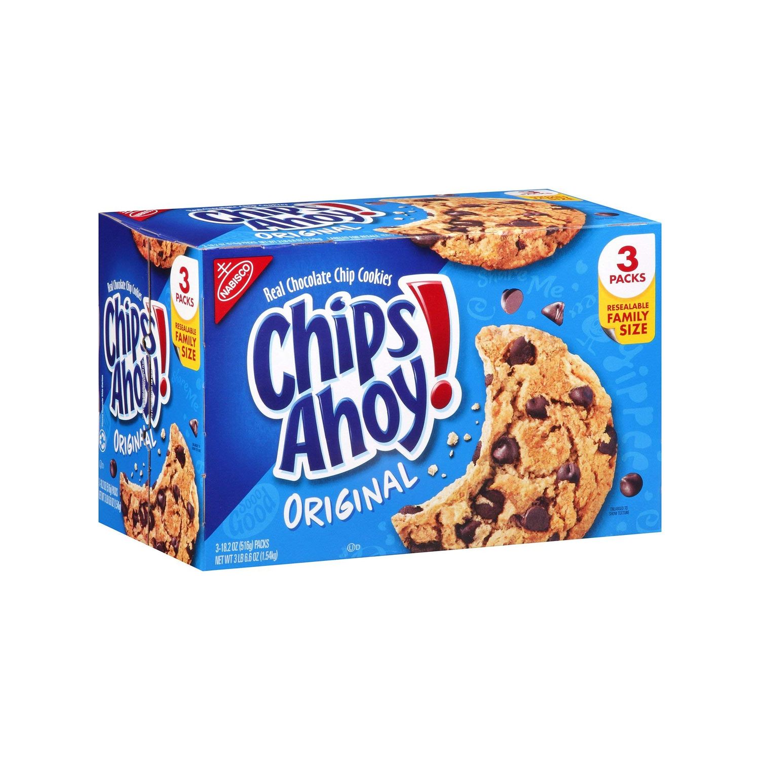 Chips Ahoy! Original Chocolate Chip Cookies, 18.2 Ounce, 3 Count
