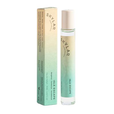 Skylar Isle Escape Eau de Parfum - Hypoallergenic &amp; Clean Perfume for Women &amp; Men, Vegan &amp; Safe for Sensitive Skin - Fresh Perfume with Notes of Bergamot, Cardamom &amp; Sandalwood - 10mL 0.33 Fl oz