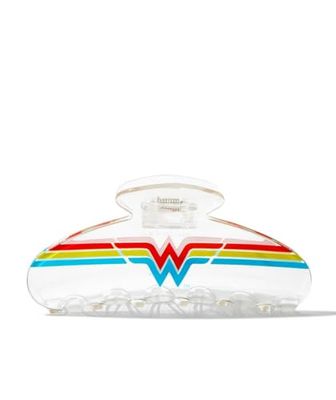 Kitsch Wonder Woman Clear Acrylic Large Claw Clip, Cute Hair Clips for Women, Hair Claw Clips for Thick Hair, Large Hair Clips for Thin Hair, Big Hair Clips for Girls, Clear Hair Clips for Styling