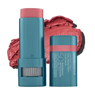 Colorescience Sunforgettable Total Protection Color Balm SPF 50, for Cheeks &amp; Lips, Pink Sky