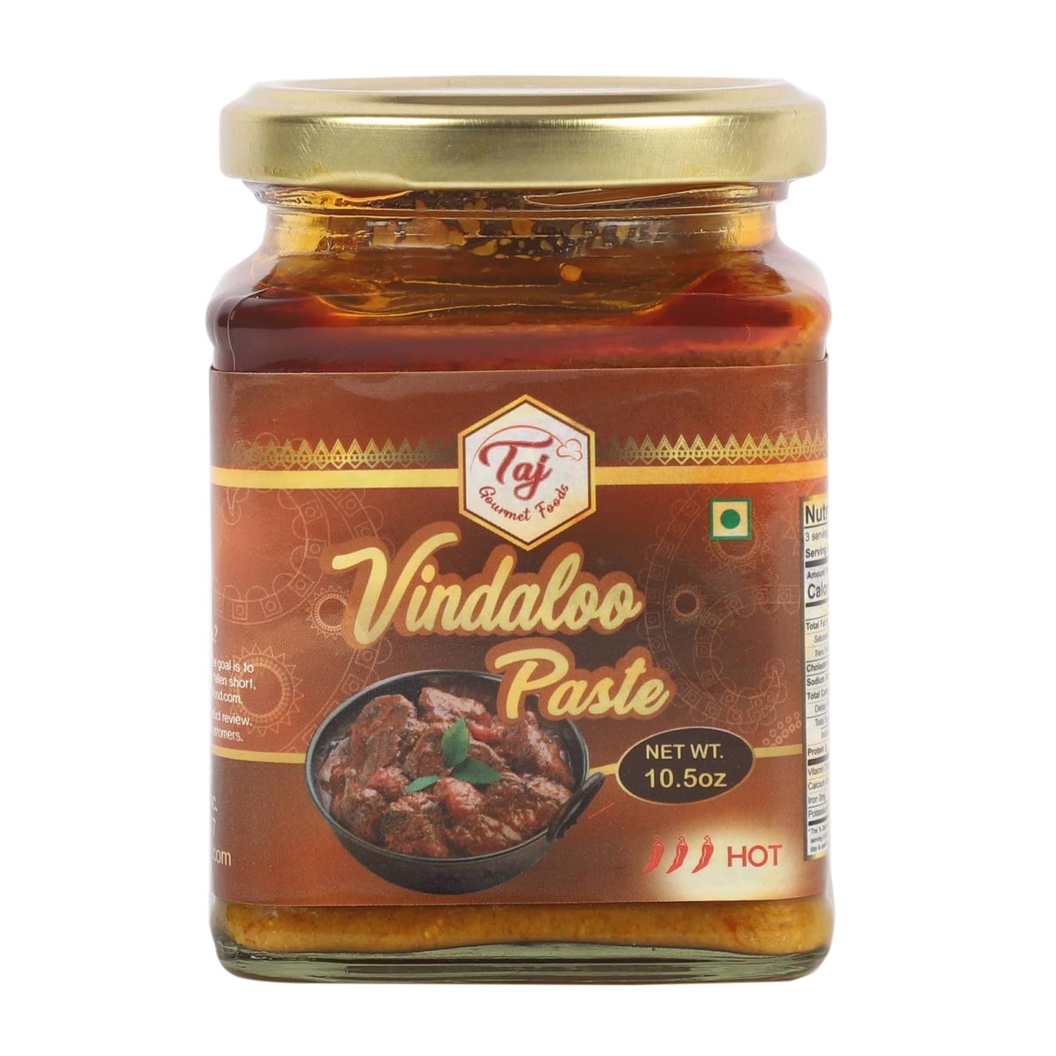 TAJ Vindaloo Paste, Vindaloo Curry Paste, 300g 10.5oz