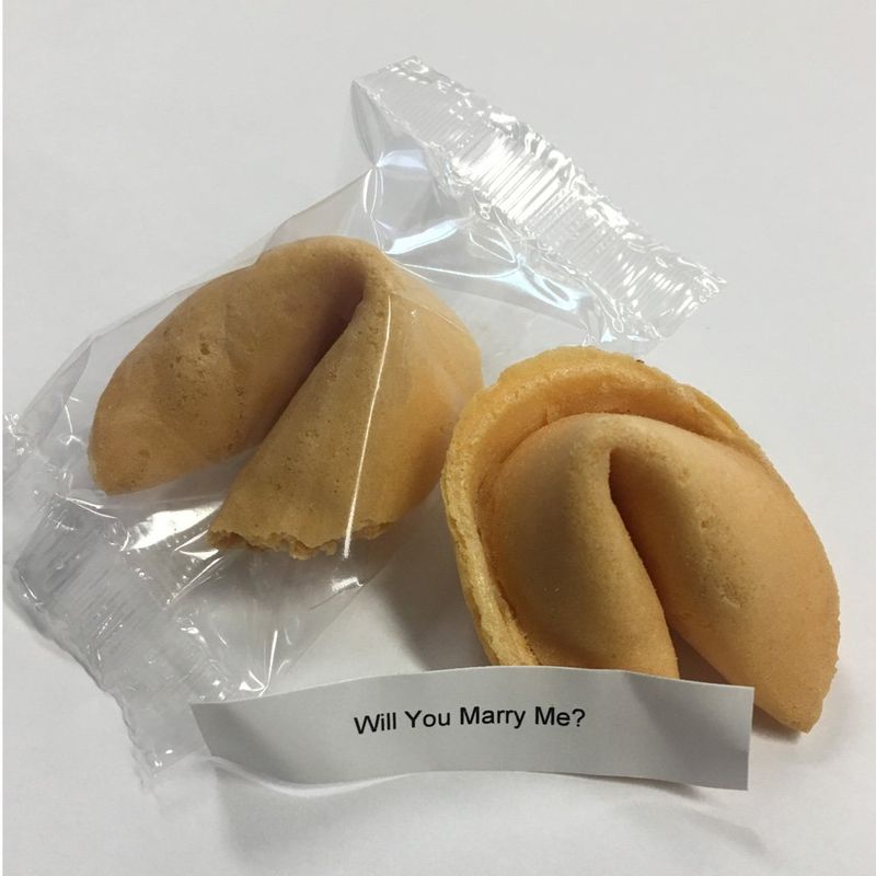 VictoryStore Wedding Proposal: Will You Marry Me? Fortune Cookie With Message Inside 1 Cookie