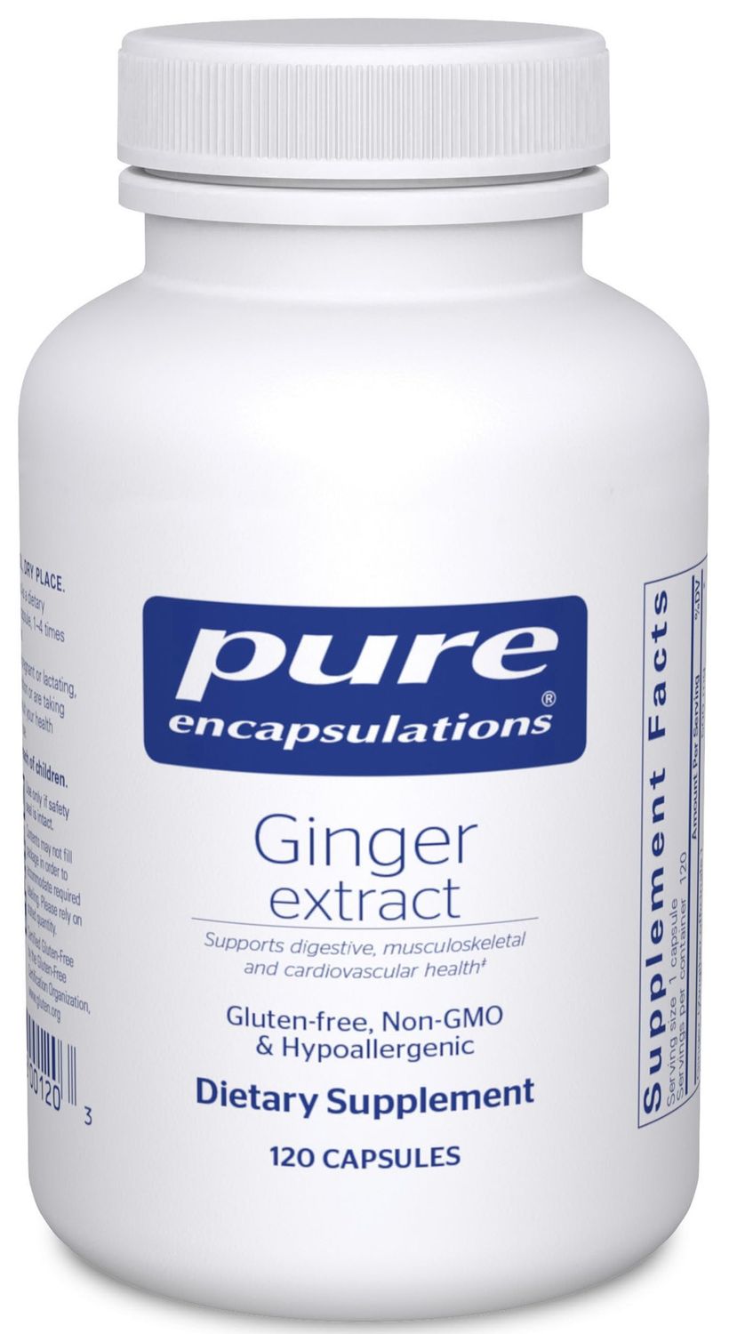 Pure Encapsulations Ginger Extract Supplement to Support The Digestive, Musculoskeletal, and Cardiovascular Systems 120 Capsules