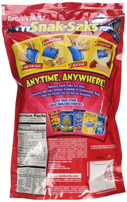 Nabisco, Mini Nutter Butter, Bite Size Snak-Saks, 8oz Bag Pack of 3
