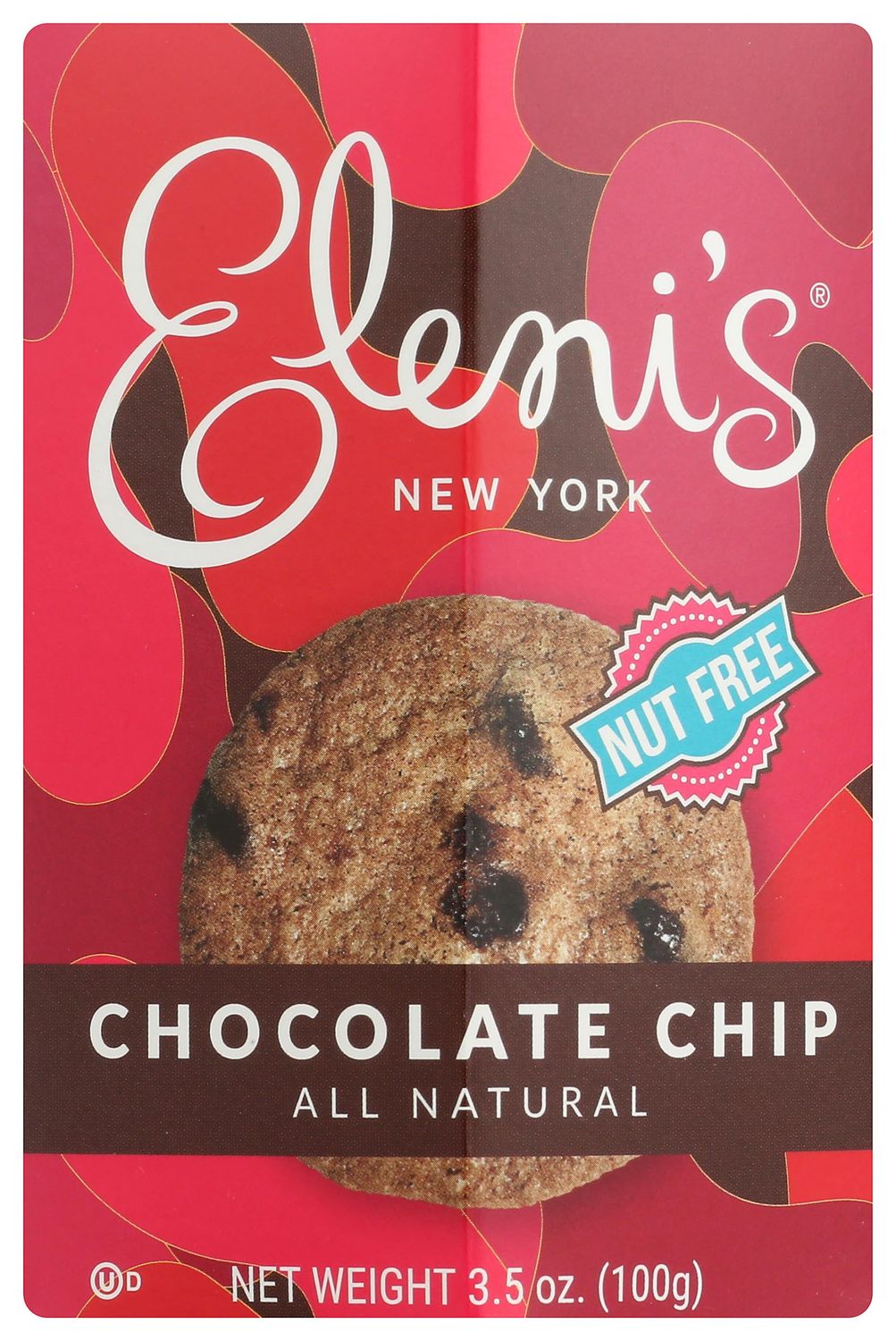 Eleni&#39;s Cookies Chocolate Chip, All Natural, Kosher, Nut Free, 3.5 Ounce Pack of 6