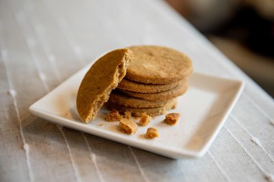 Date A Millet, Ancient Grain Tea Biscuits Whole Grain Millet Cookies, No Refined Sugar, Sweetened with powdered Dates, Plant based, Vegetarian, No Dairy, No Eggs 12 cookies tin