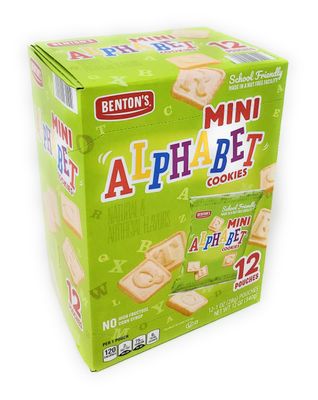 Mini Alphabet Cookies, School Friendly, No High-Fructose Corn Syrup, 12 Pouches, 12 oz340g Pack of 1