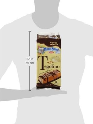 Mulino Bianco Italian Cookies Mulino Bianco, Tegolino 10 pieces 350 g Italian Biscuits 12.34 Ounce Total Weight