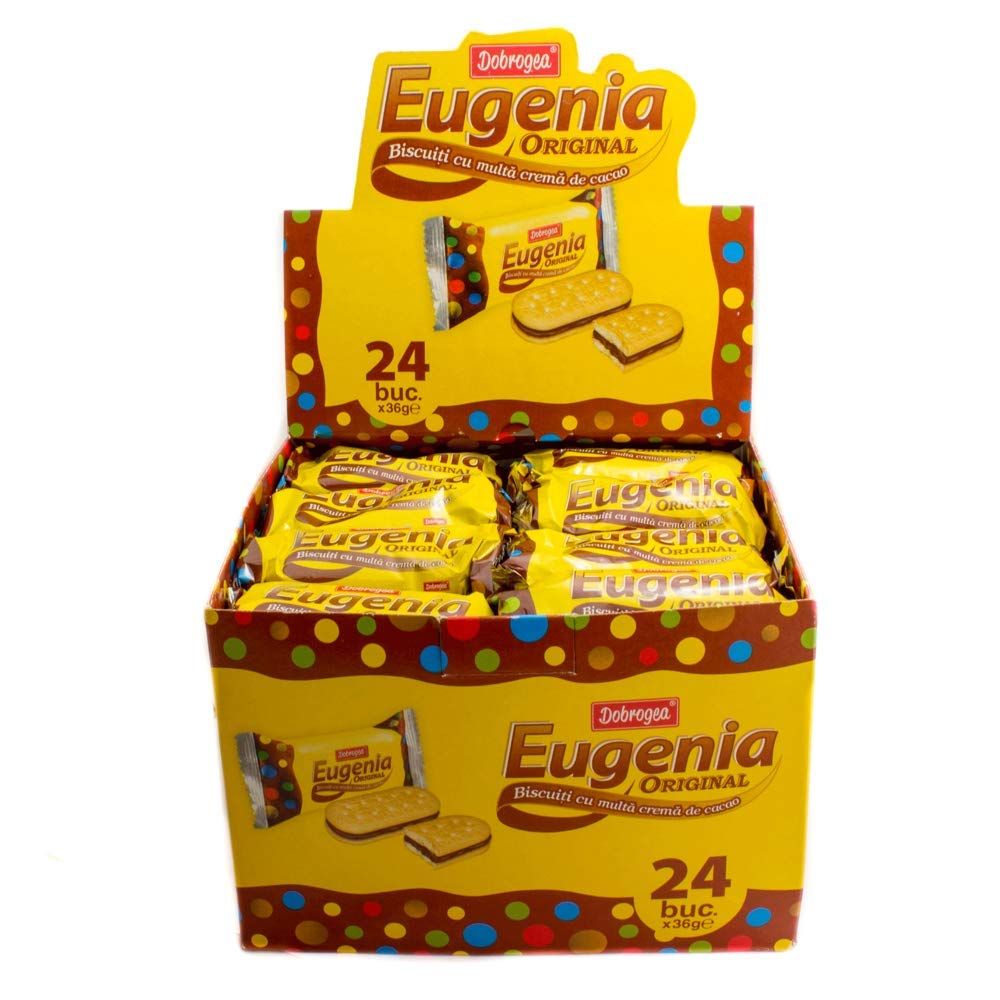 Dobrogea Eugenia Original Sandwich Biscuit, 36g, 24 count