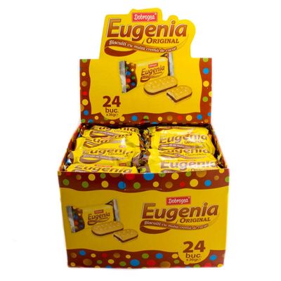 Dobrogea Eugenia Original Sandwich Biscuit, 36g, 24 count