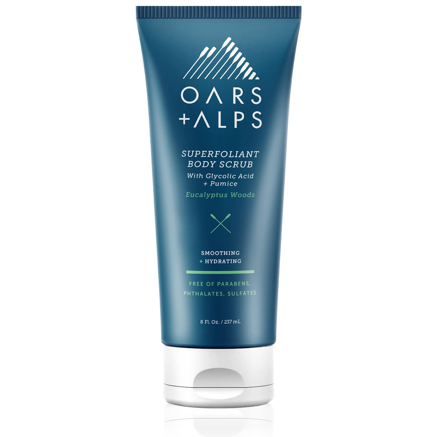 Oars Alps Superfoliant Body Scrub, Dermatologist Tested and Made with Clean Ingredients, Contains Niacinamide and Coconut Oil, 8 Fl Oz