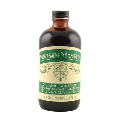 Nielsen-Massey Organic Fairtrade Madagascar Bourbon Pure Vanilla Extract for Baking and Cooking, 8 Ounce Bottle