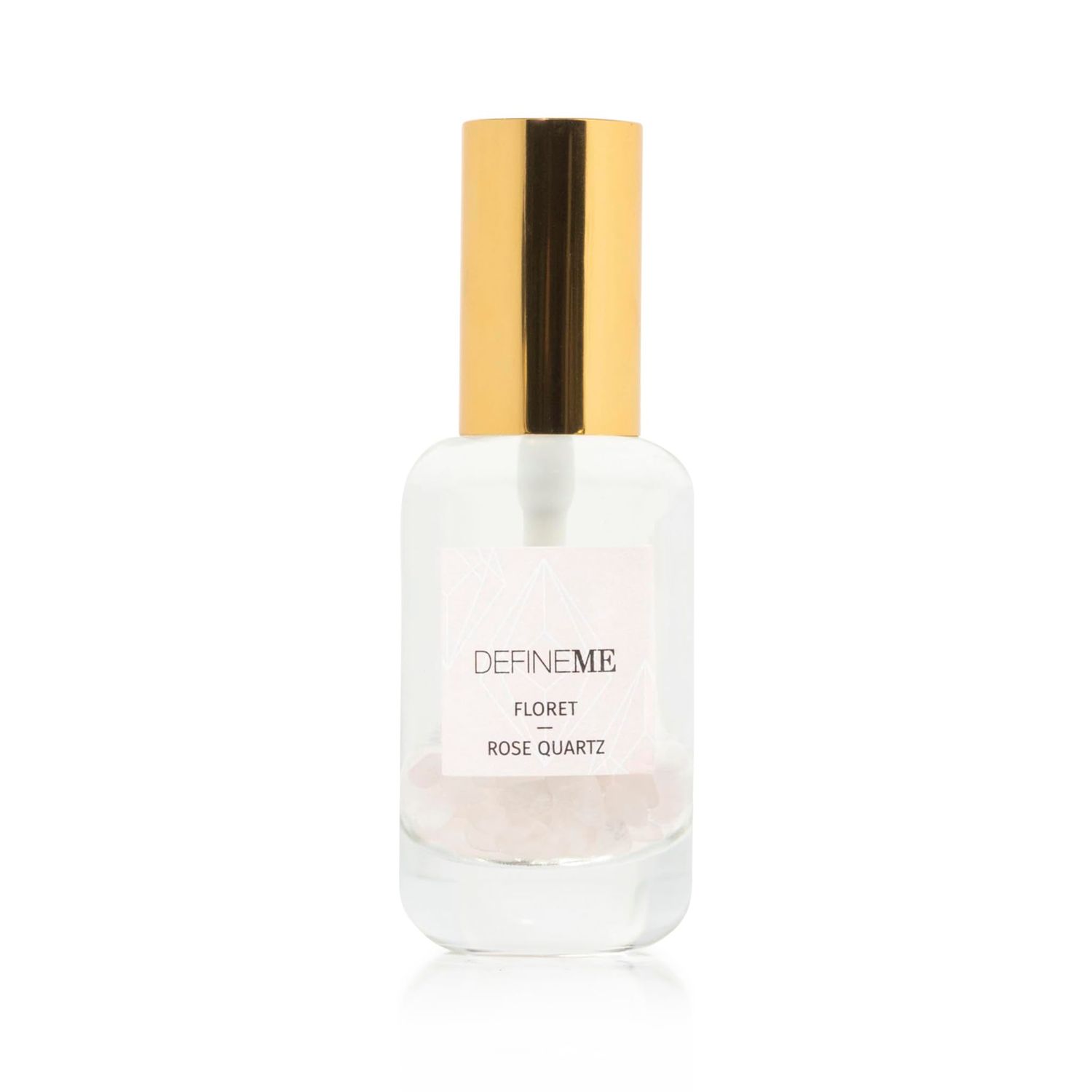 DefineMe Rose Quartz Crystal Infused Natural Perfume Mist, Floret Scent, 0.95 FL OZ, Award Winner 2024 Universal Beauty Awards