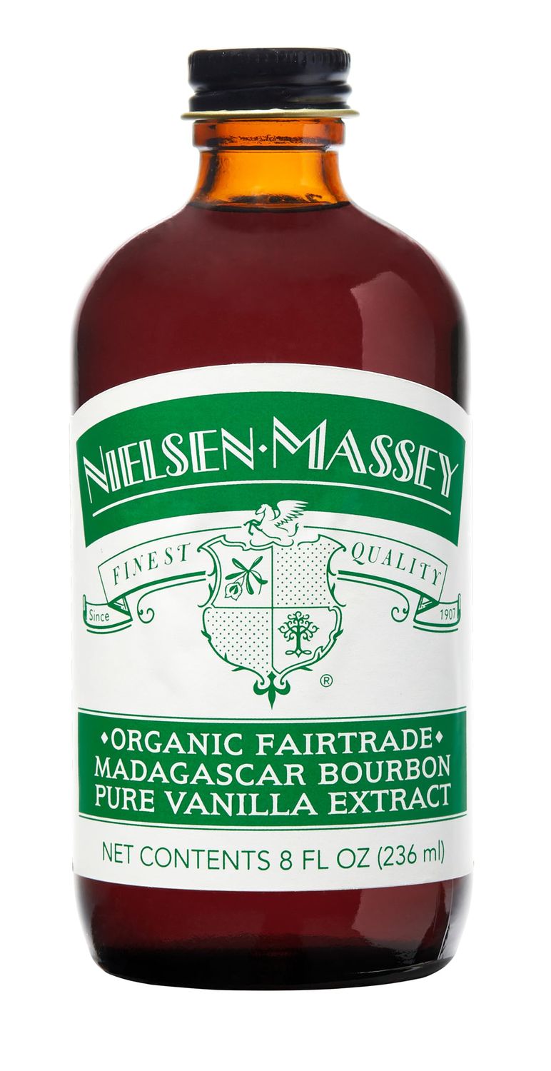 Nielsen-Massey Organic Fairtrade Madagascar Bourbon Pure Vanilla Extract for Baking and Cooking, 8 Ounce Bottle