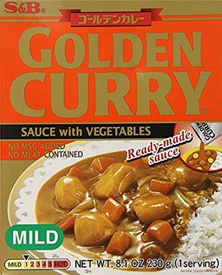 5 Packs S&amp;B Golden Curry Sauce with Vegetables Mild 8.10 Ounce