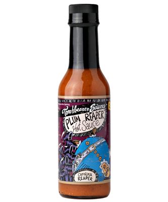 Torchbearer Sauces Plum Reaper 5 oz Super Hot Sauce - Heat Level 8 - All Natural Hot Sauce, Vegan, Extract-Free