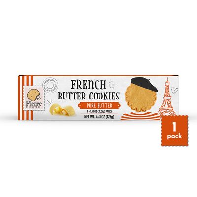 Pierre Biscuiterie French Butter Cookies 22 Butter 4.41 Ounce Pack of 1