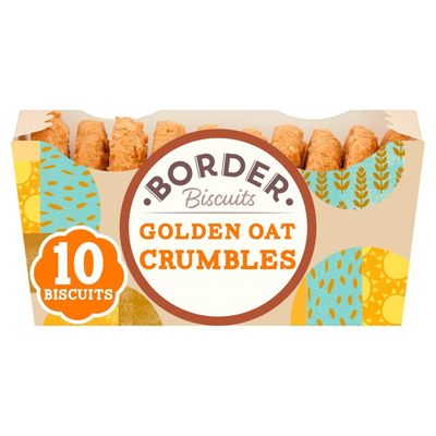 Border Golden Oat Crumbles Biscuits 150g Pack of 6
