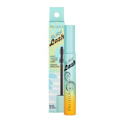 Pacifica Mascara - Surf Lash Eyelash Mascara, Water-Resistant Lash-Defining Formula with Jojoba Oil &amp; Vegan Pectin for Long, Full Lashes, Unique Half-Pipe Twisted Wand, Vegan &amp; Cruelty-Free