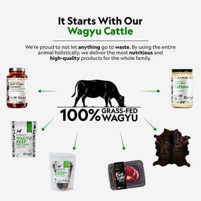 First Light Farms Grass-Fed Beef Liver Capsules Nutrient-Dense Whole Food Nutrition, Freeze-Dried, Grassfed & Certified Humane 180 Capsules for Energy, Immunity, and Overall Wellness