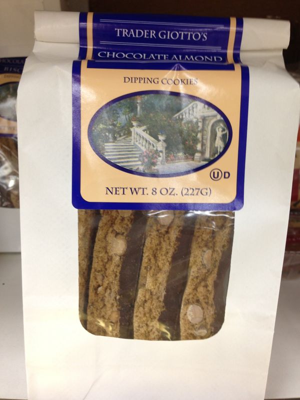 Trader Giotto's Chocolate Almond Dipping Cookies