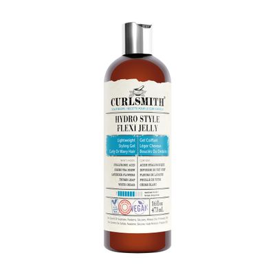 CURLSMITH - Hydro Style Flexi-Jelly - Vegan Defining Gel for Wavy, Curly or Coily Hair 16 fl oz
