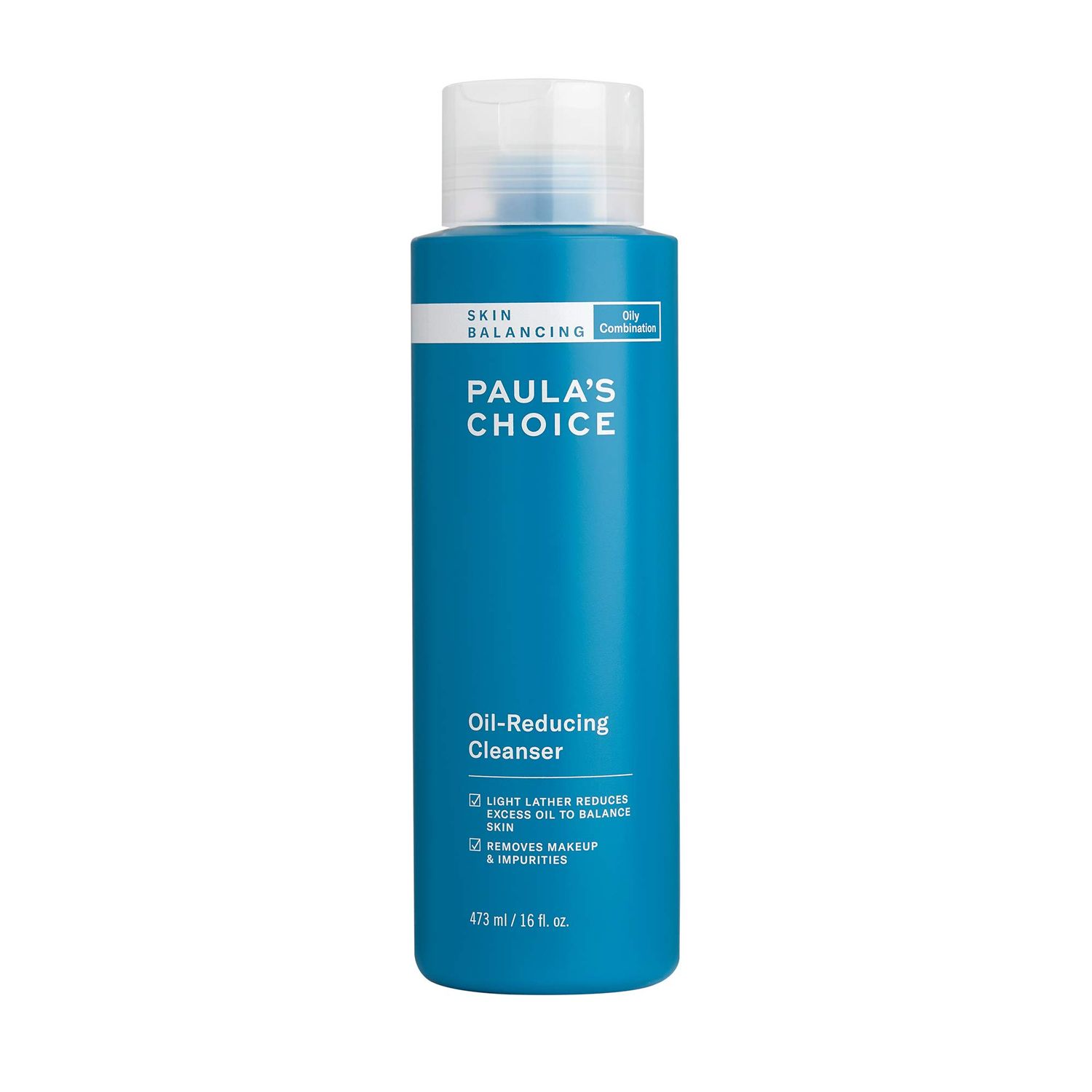 Paula&#39;s Choice SKIN BALANCING Oil-Reducing Cleanser with Aloe, Face Wash for Oily Skin &amp; Large Pores, 16 Ounce
