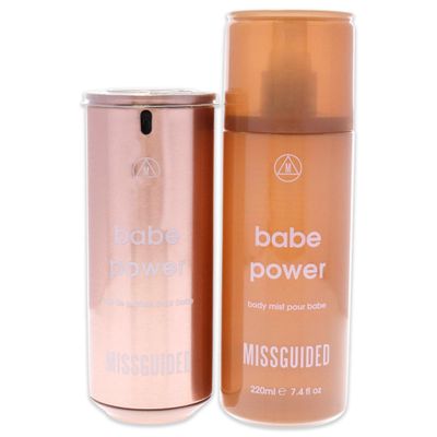 Missguided Babe Power Women 2.7oz EDP Spray, 7.4oz Body Mist 2 Pc Gift Set