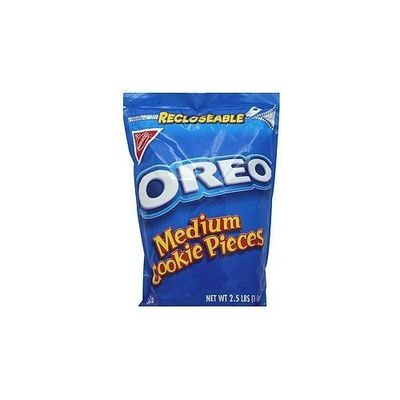 Nabisco Oreo, Medium Cookie Pieces, 2.5 lbs. Resealable Bag Individual