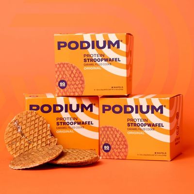 PODIUM Protein Stroopwafel 8 Count Caramel
