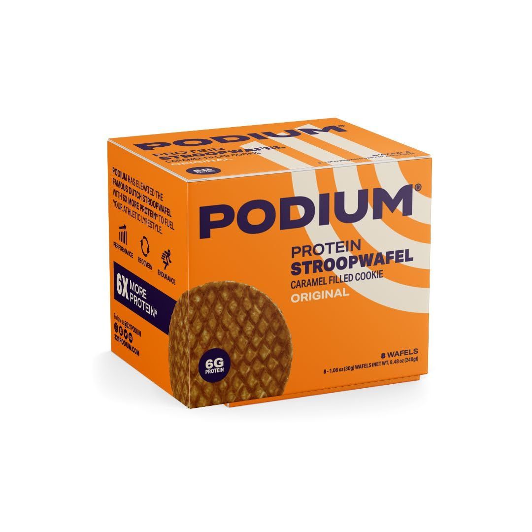 PODIUM Protein Stroopwafel 8 Count Caramel