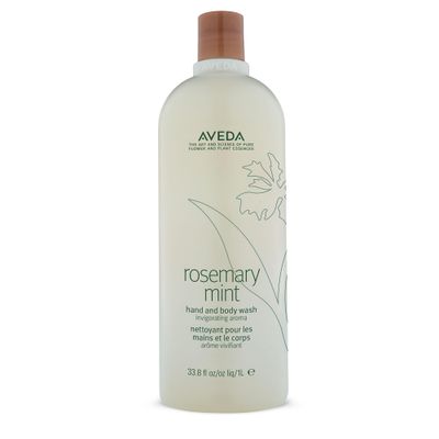 Aveda Rosemary Mint Hand &amp; Body Wash Liquid Hand Soap and Body Wash with Invigorating Aroma of Certified Organic Peppermint &amp; Rosemary, 33.8 Fl Oz