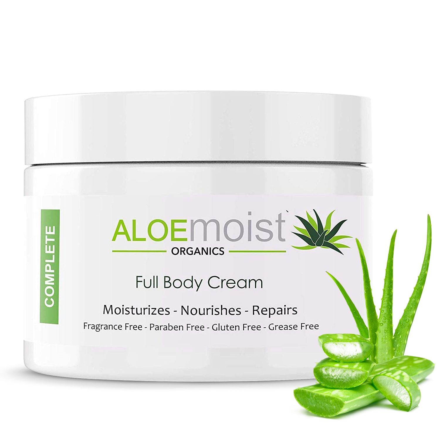 Organic Aloe Vera Lotion - Face &amp; Body Moisturizing Cream with Natural Aloe Vera, Vitamin E Oil, Vitamin C, Retinol Cream, Shea Butter - Anti Aging Face Moisturizer for Women, Dry Skin 4 oz