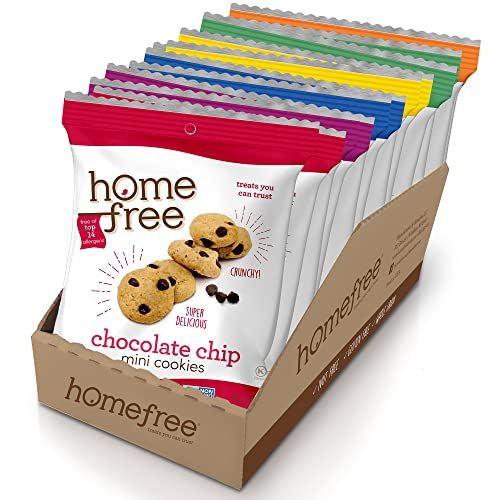 Homefree Mini Cookies Variety Pack, Gluten Free, Nut Free, Vegan, Cookie Snack Packs, School Safe and Allergy Friendly Snack Pack of 10