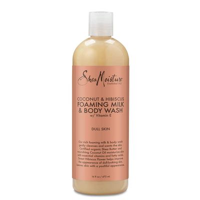 Shea Moisture Coconut &amp; Hibiscus Foaming Milk &amp; Body Wash, 16 oz