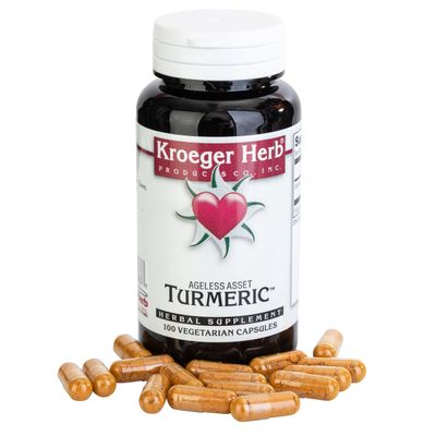 Kroeger Herb Products, Turmeric 900mg Joint Support &amp; Antioxidant Supplement - Vegetarian, Non-GMO, No Preservatives or Fillers, Made in USA