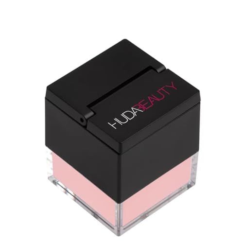 Huda Beauty Mini Easy Bake Loose Baking &amp; Setting Powder - Cherry Blossom Cake fair to medium with true pink undertones 0.21 oz 6 g