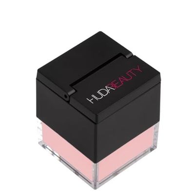 Huda Beauty Mini Easy Bake Loose Baking &amp; Setting Powder - Cherry Blossom Cake fair to medium with true pink undertones 0.21 oz 6 g