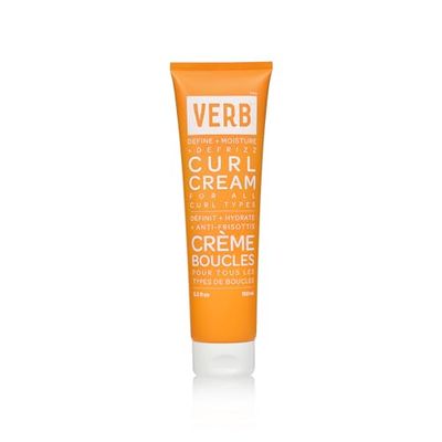 VERB Curl Cream - Vegan Curl Styling Cream - Lightweight Leave In Curl Defining Cream - Anti-Frizz Curl Cream Provides Shape, Softness and Hold - Paraben Free, Sulfate Free Curl Styler, 5.3 fl oz