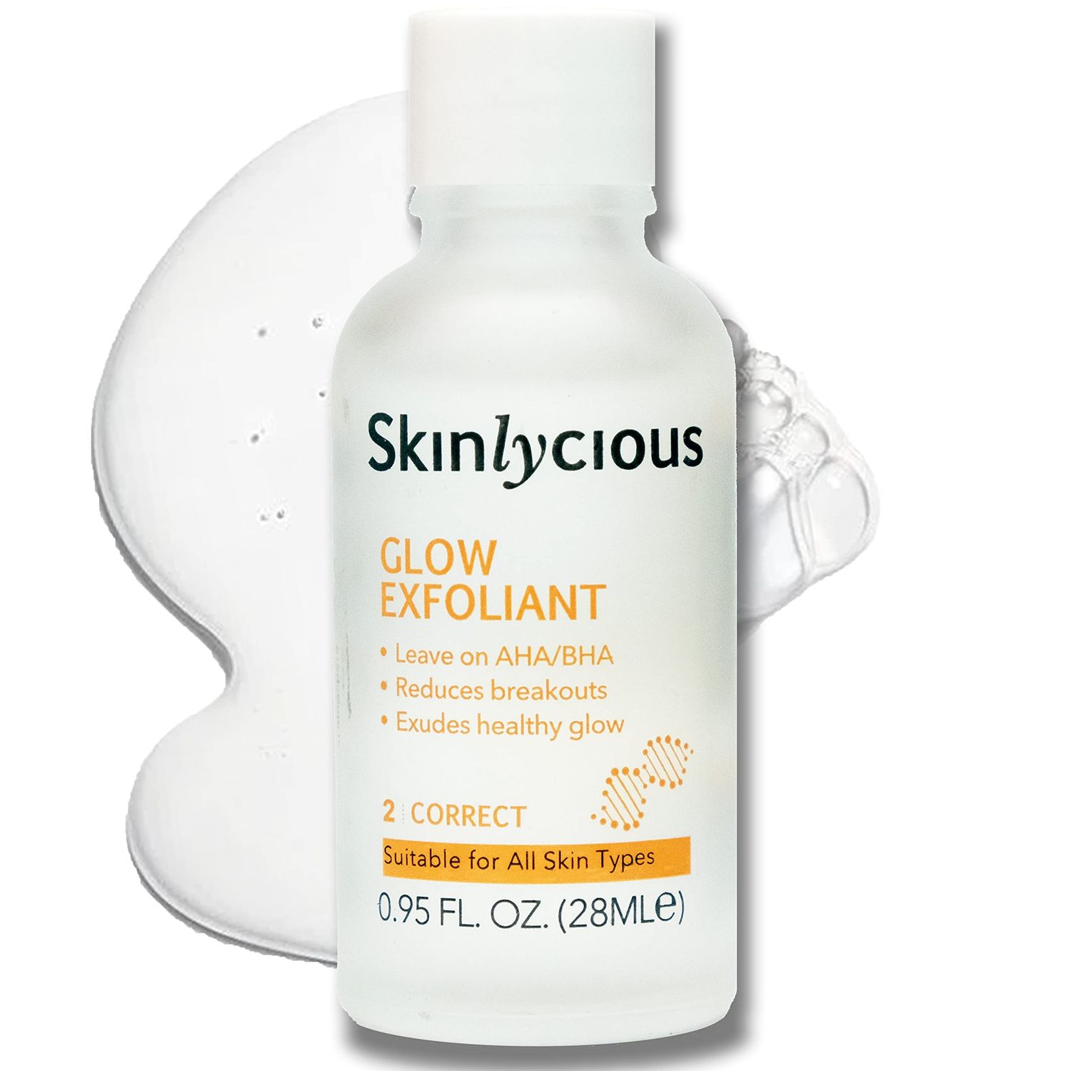 Skinlycious Glow Exfoliant - Reduces Acne and Blackheads Fast - See Your Pimples and Acne Flatten from the FIRST Application