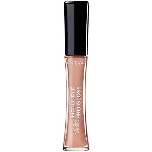 LOreal Paris Makeup Infallible 8 Hour Hydrating Lip Gloss, Nude Petal, 0.21 Fl Oz