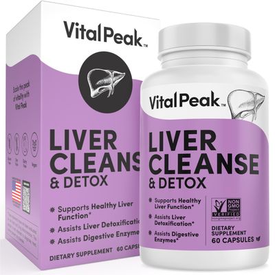 Liver Cleanse Detox &amp; Repair - Liver Health Support Supplement - with Milk Thistle, Berberine, Beet Root Powder, Turmeric, Ginger, Dandelion Root, Artichoke, Grape Seed Extract &amp; More - 60 Capsules