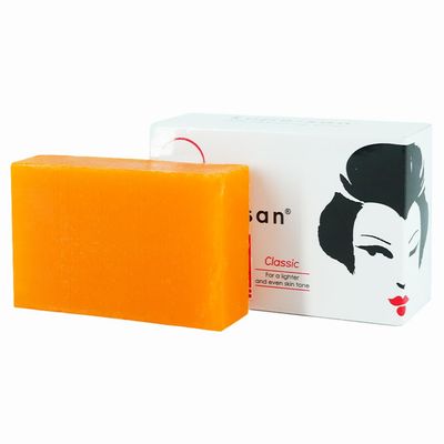 Kojie San Original Kojic Acid Soap for Face and Body - Dark Spot Remover, Gentle Cleansing Bar with Coconut Oil, Tea Tree Oil, and Glycerin - Helps Improve Skin Appearance - 65g x 1 Bar