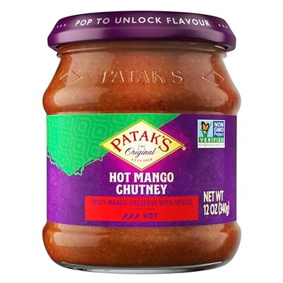 Pataks Hot Mango Chutney 12 Oz