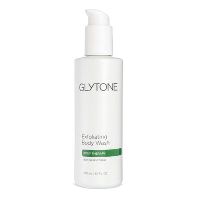 Glycolic Acid Body Wash - Exfoliating &amp; Moisturizing Body Wash for Dry Skin, Reduce Keratosis Pilaris - Fragrance-Free Exfoliator with Glycolic Acid for Rough &amp; Bumpy Skin, 6.7 Fl Oz