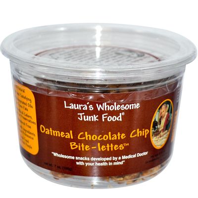 Laura&#39;s Wholesome Junk Food Cookie, Oatmeal Choc Chip, 7 Ounce