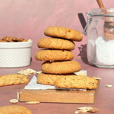 Almond Cookies, Sugar Free, Dairy Free, Gluten Free, Low Carb, Low Calories, Fleche Healthy Treats 4.85OZ Pack of 1